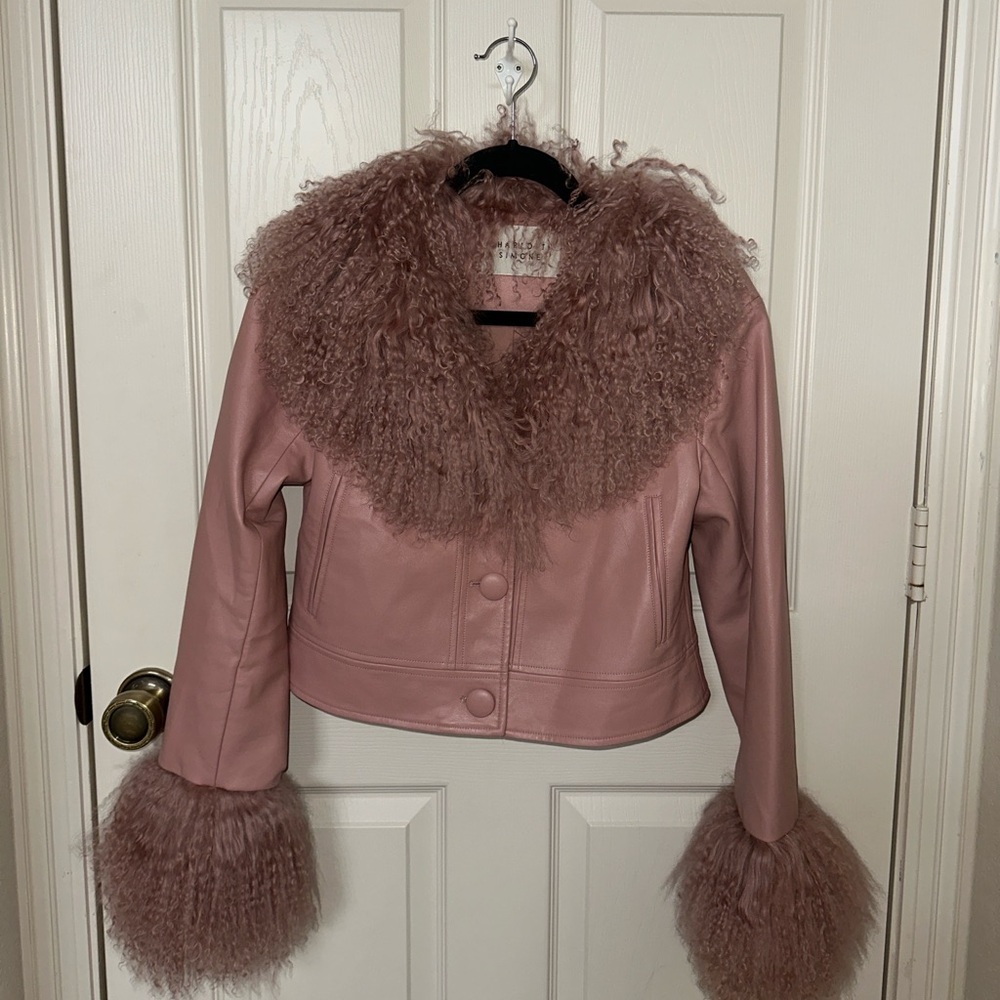 Charlotte Simone Cropped Penny in Pink XS